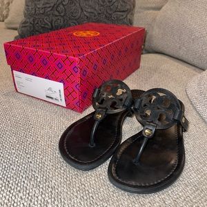 Tory Burch Black Leather Miller